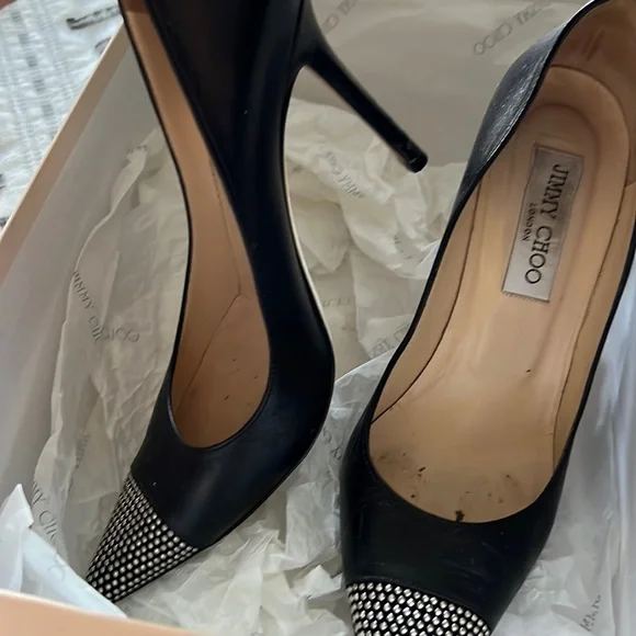 Jimmy Choo Shoes Jimmy Choo Black With Silver Stud Heels